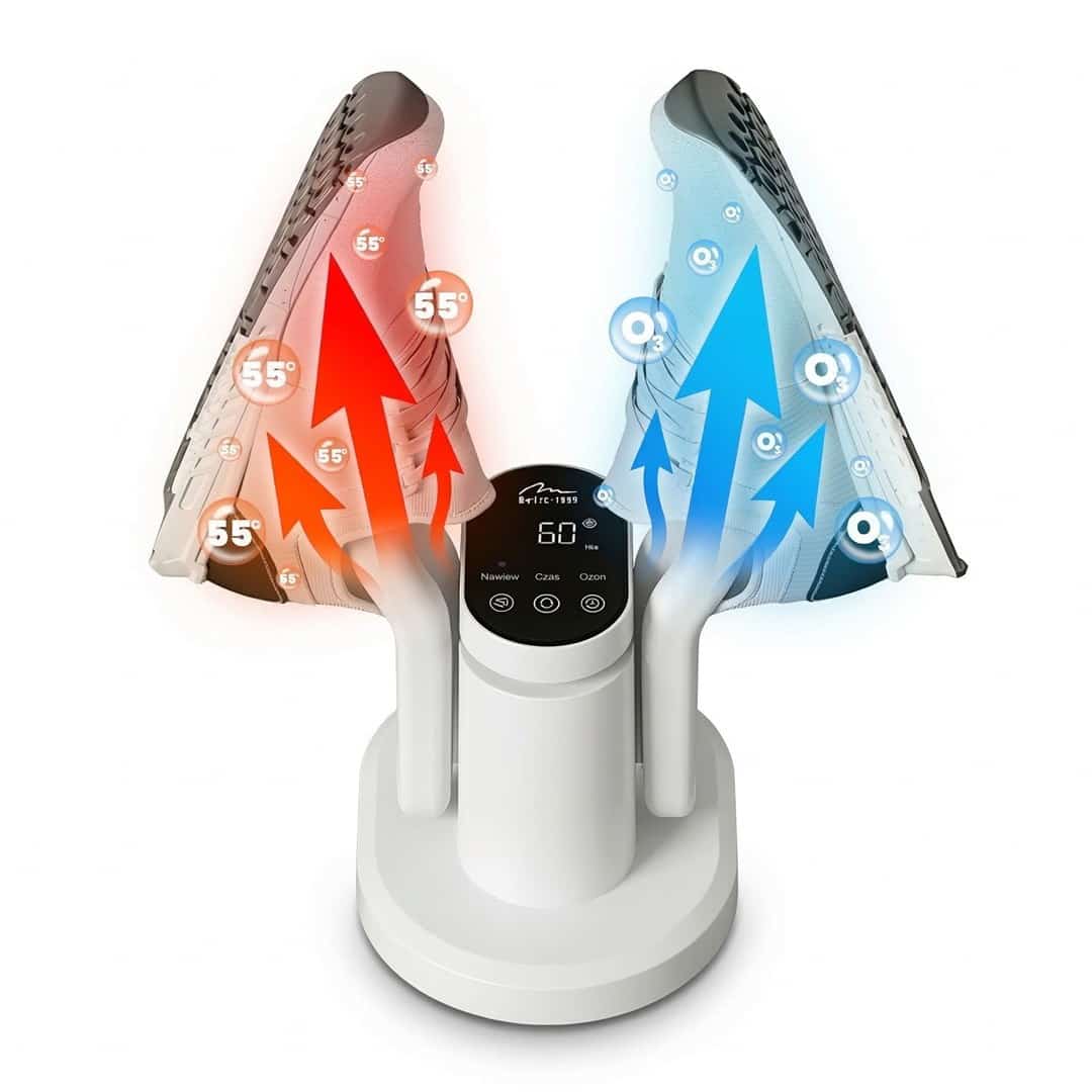 MEDIA-TECH SUSZARKA DO BUTÓW Z DEZYNFEKCJĄ OZONOWĄ (BIAŁA) SHOE DRYER OZONE PRO+ MT6539W