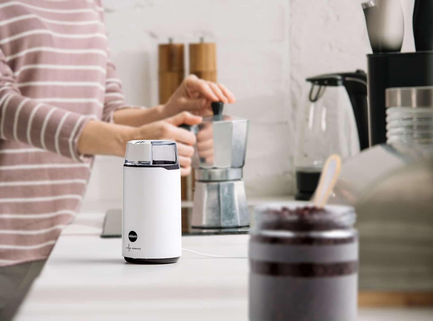 Młynek do kawy ELDOM MK50 Caff, 200 W, nóż stalowy, przycisk pulsacyjny