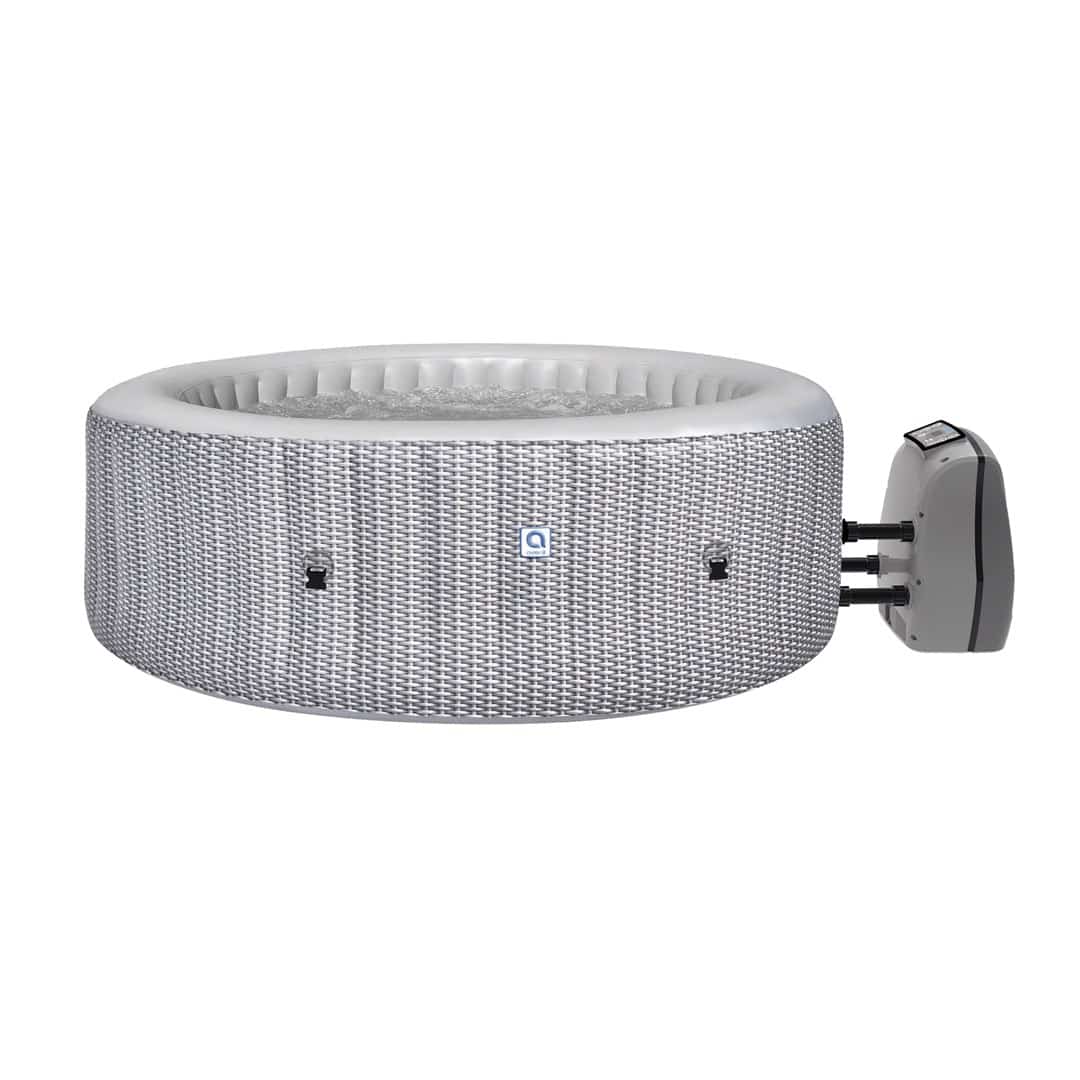 AVENLI NICE SPA OGRODOWE, BASEN POMPOWANY, HYDROMASAŻ 204X70 SILVER 6 OSOBOWE RATTANOWE
