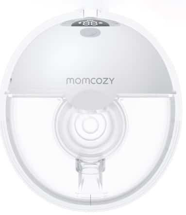 MOMCOZY M5 – noszony laktator, szary, zestaw podwójny 160 ml