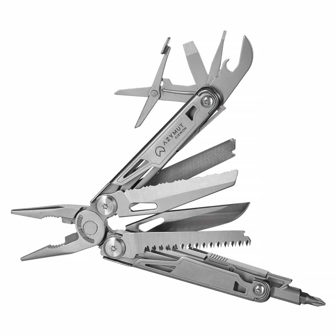 Multitool AZYMUT Giewon - 14 narzędzi + kabura do pasa (H2038) (OUTLET)