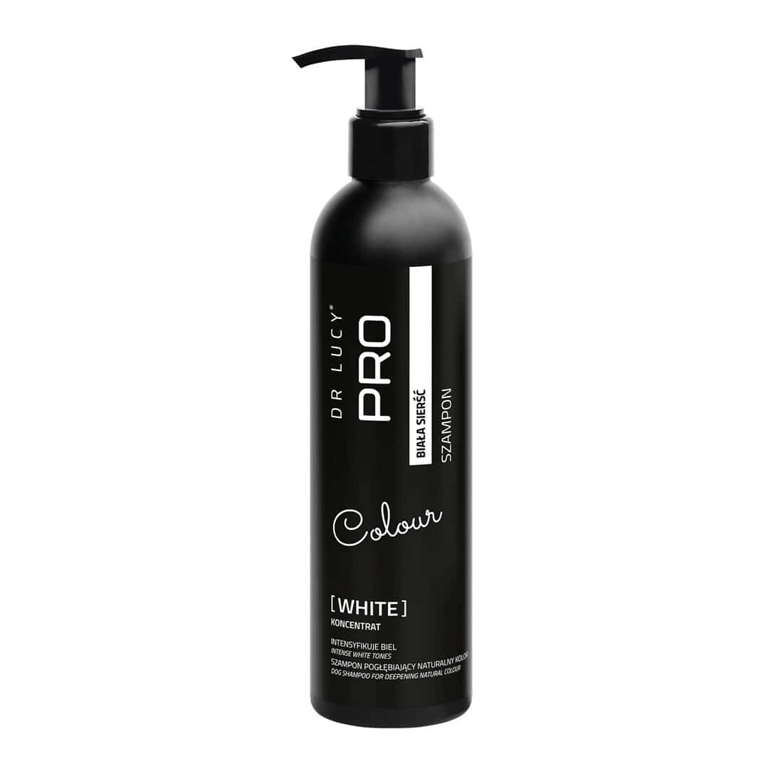 DR LUCY - PRO WHITE 250 ML - SZAMPON DLA PSÓW I KOTÓW O BIAŁEJ I JASNEJ SIERŚCI