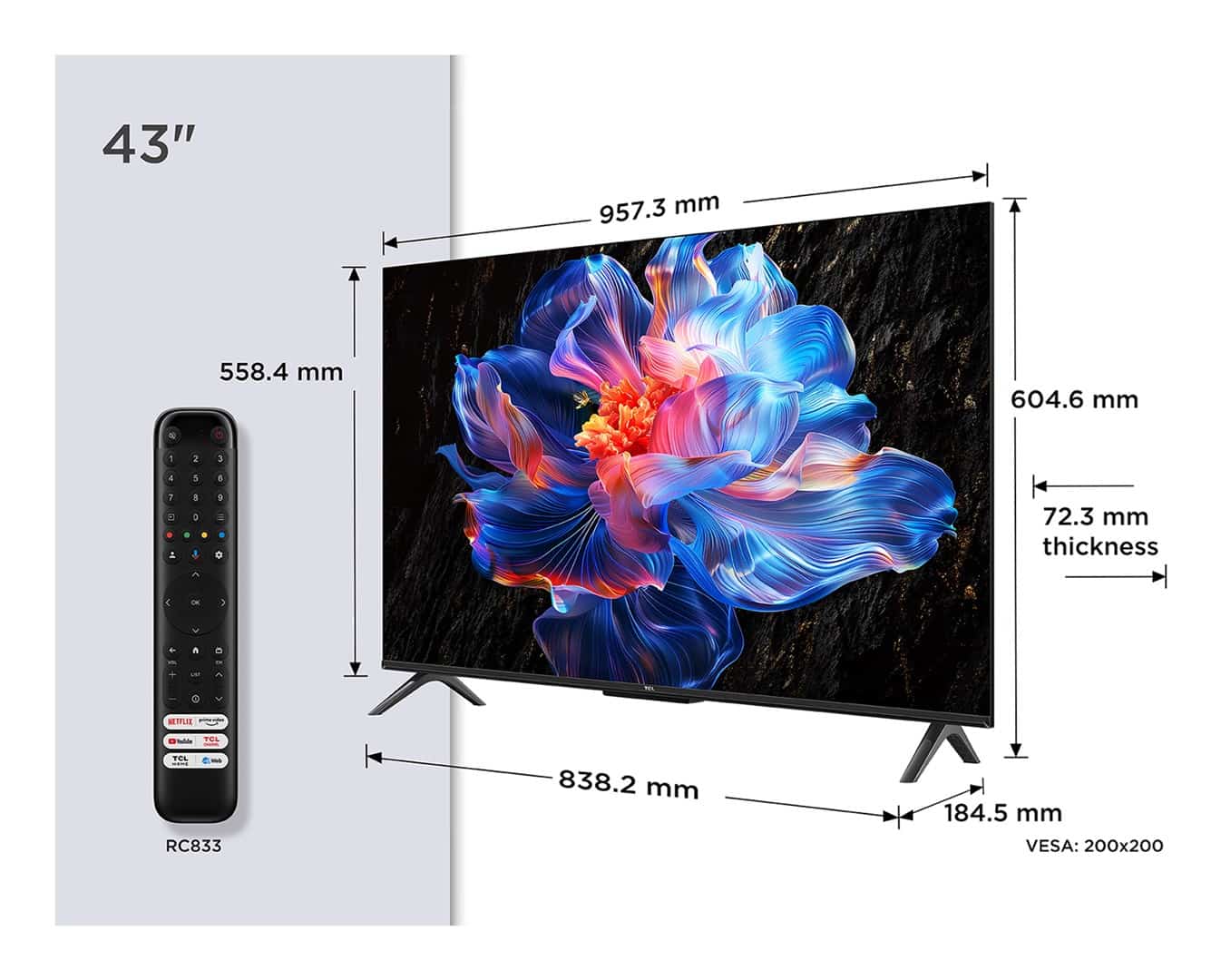 Telewizor 43" TCL 43P6K