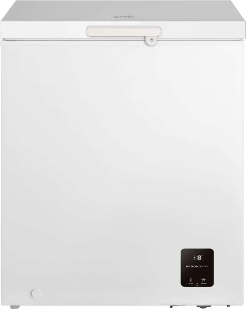 Zamrażarka skrzyniowa Gorenje FH14EAW | Klasa E | 142 l | 7 kg/24h | 85 cm | FastFreeze | FreezeProtect -15°C | Zamek | Biała (Outlet)