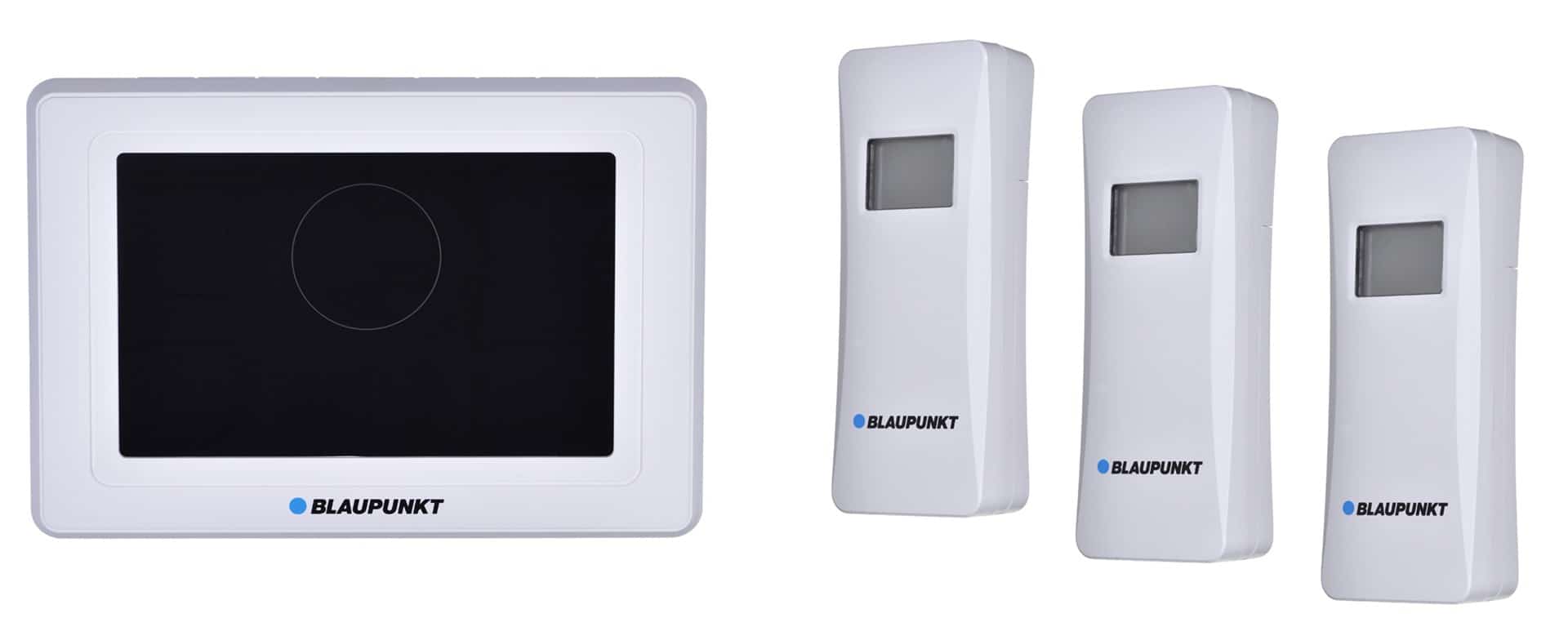 Stacja pogodowa Blaupunkt WS40WH z 3 czujnikami i wyświetlaczem LCD