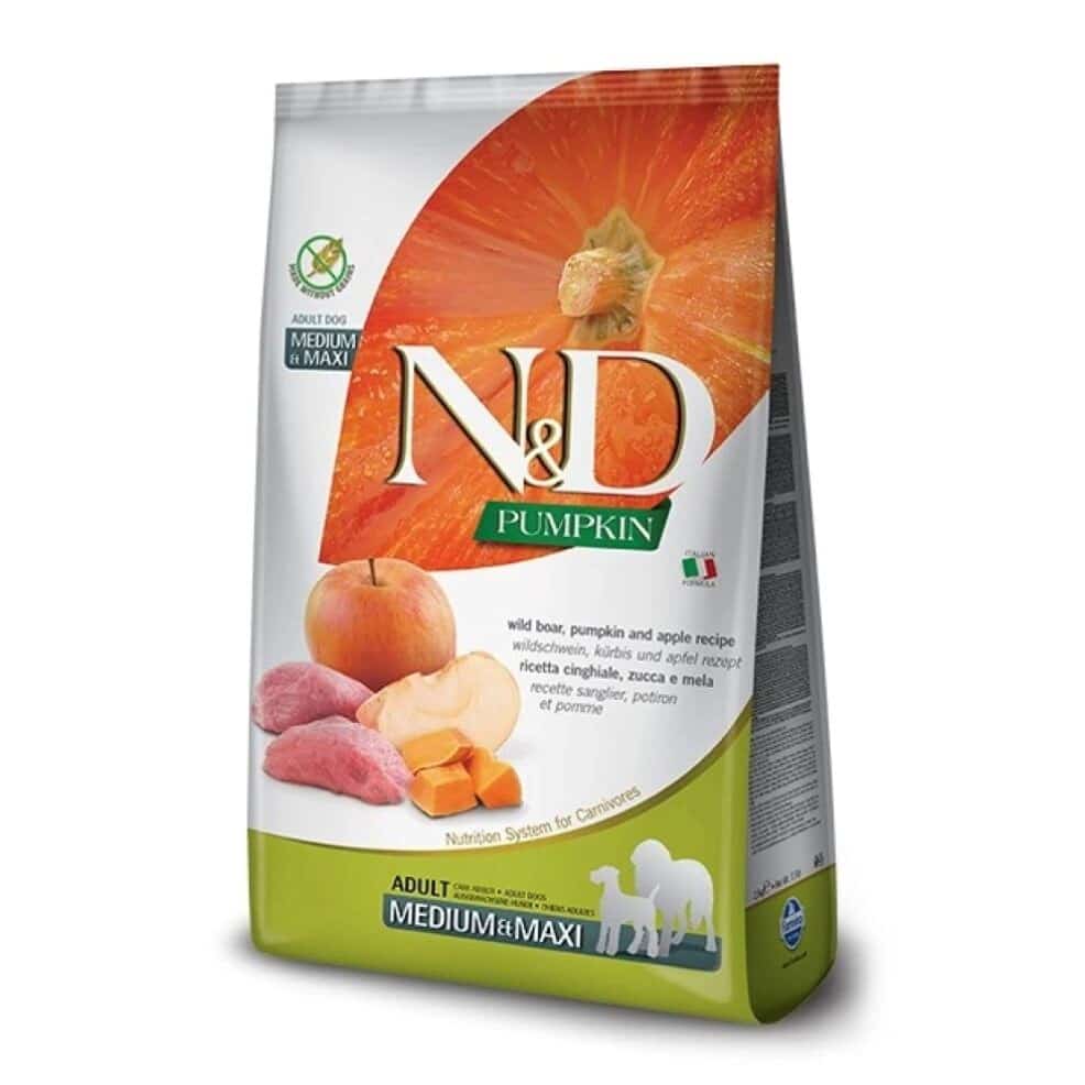 Karma sucha dla psów dorosłych średnich i dużych ras - Farmina N&D Pumpkin Boar & Apple Adult Medium/Maxi