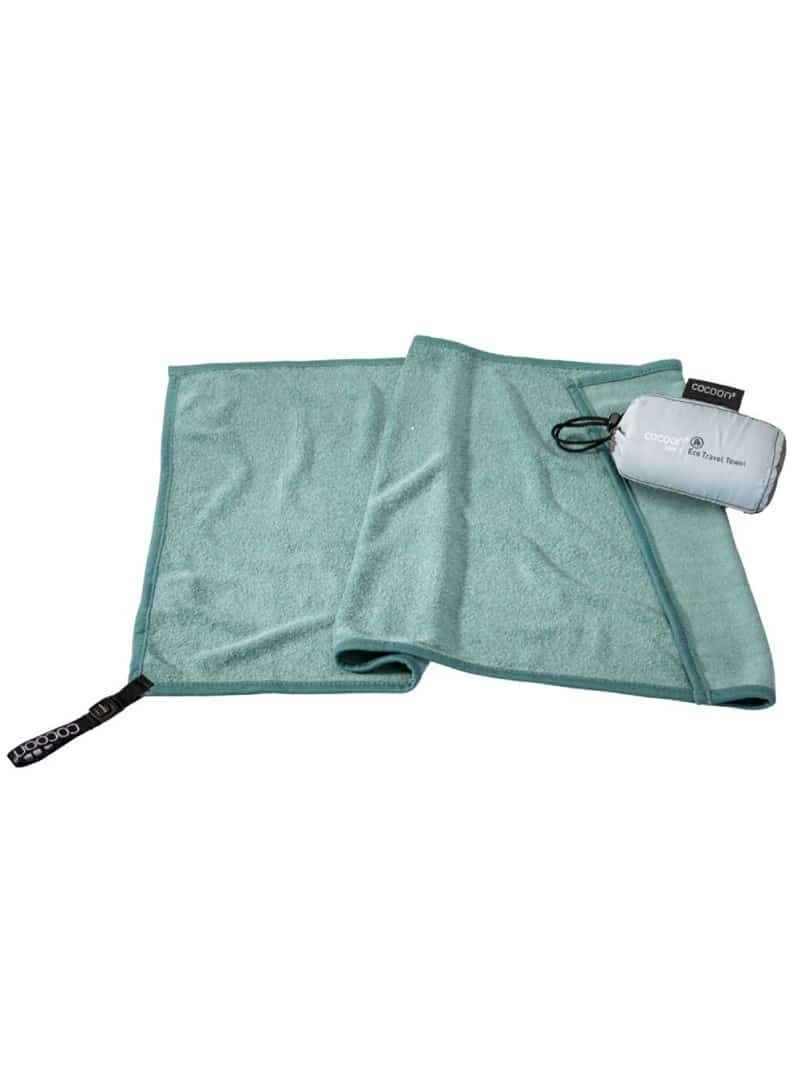 Ręcznik turystyczny Cocoon Lyocell Eco Travel Towel S, zielony nile