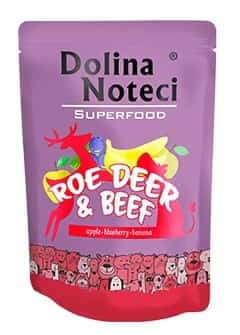 Mokra karma dla psa Dolina Noteci Superfood Sarna i Wołowina - 300 g
