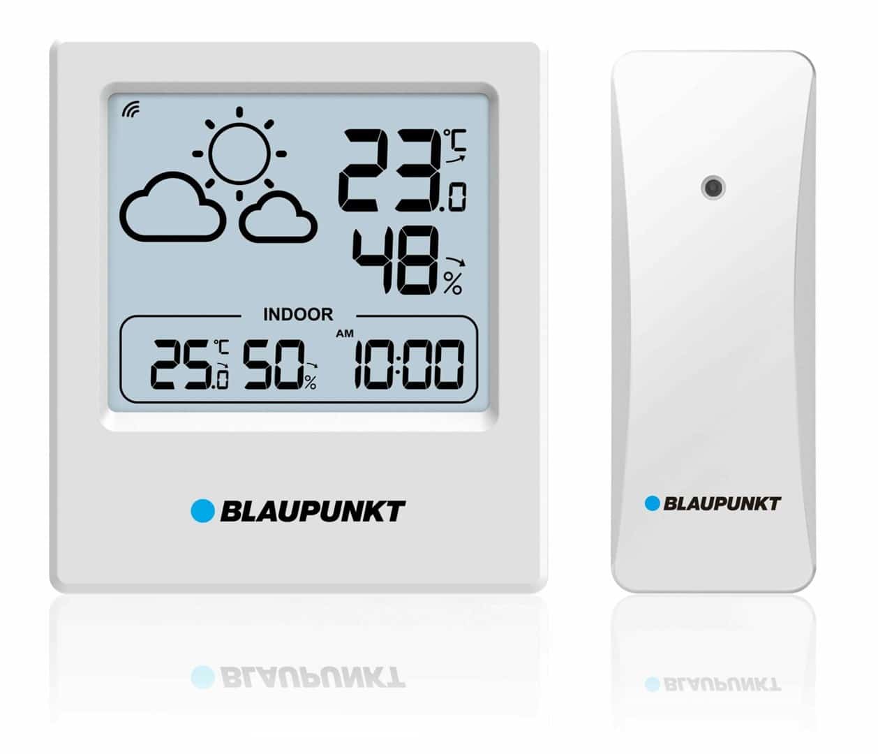 Stacja pogodowa Blaupunkt WS10WH z czujnikiem zewnętrznym