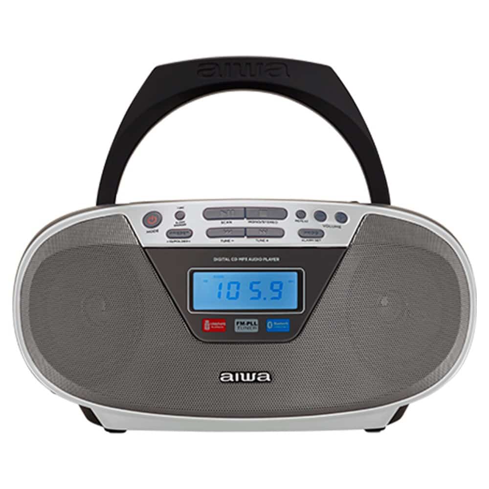 Boombox AIWA BBTU-400SL, srebrny, CD/FM RDS, USB, Bluetooth