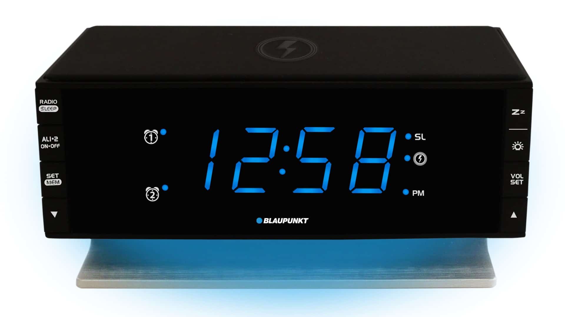 Radiobudzik Blaupunkt CR55CHARGE z ładowarką indukcyjną