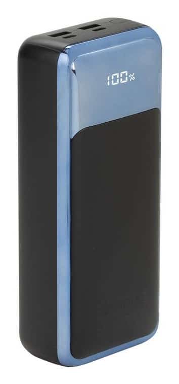 Powerbank Rivacase VA1080 30000 mAh, czarny/niebieski