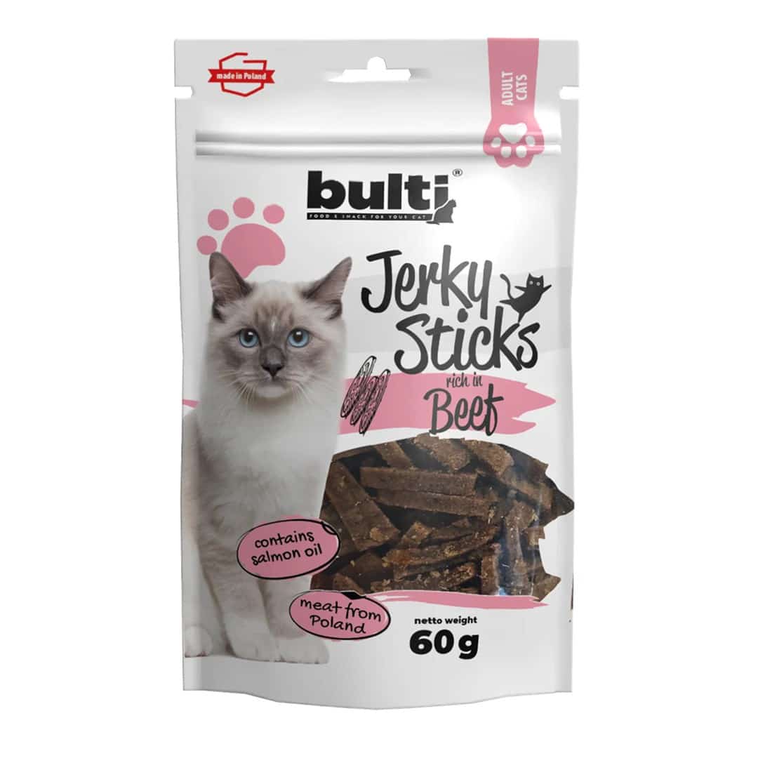 Przysmak dla kota BULTI Jerky Sticks z wołowiną 60g