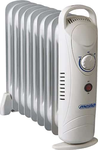Grzejnik olejowy MESKO MS 7805, 9 żeberek, 1000W, biały