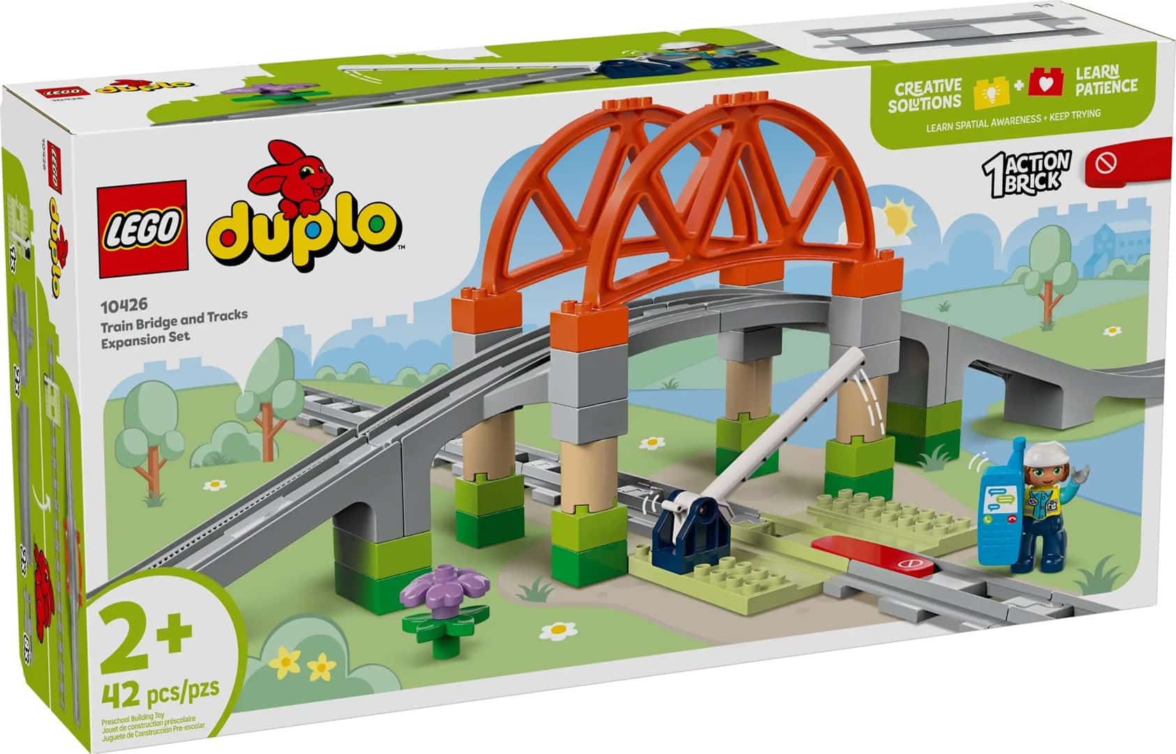 LEGO DUPLO Town 10426 Most i tory kolejowe - zestaw rozszerzający