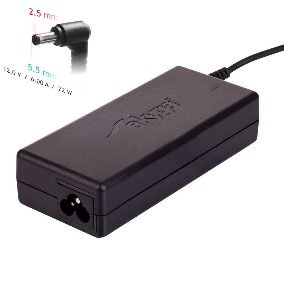 Zasilacz do laptopa Acer Akyga AK-ND-28 (12V, 72W, 5.5mm x 2.5mm)