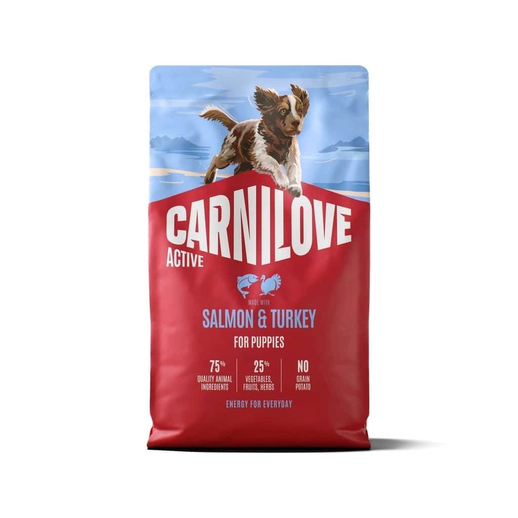 Karma sucha dla szczeniąt Carnilove Active Puppies Łosoś i Indyk 4kg