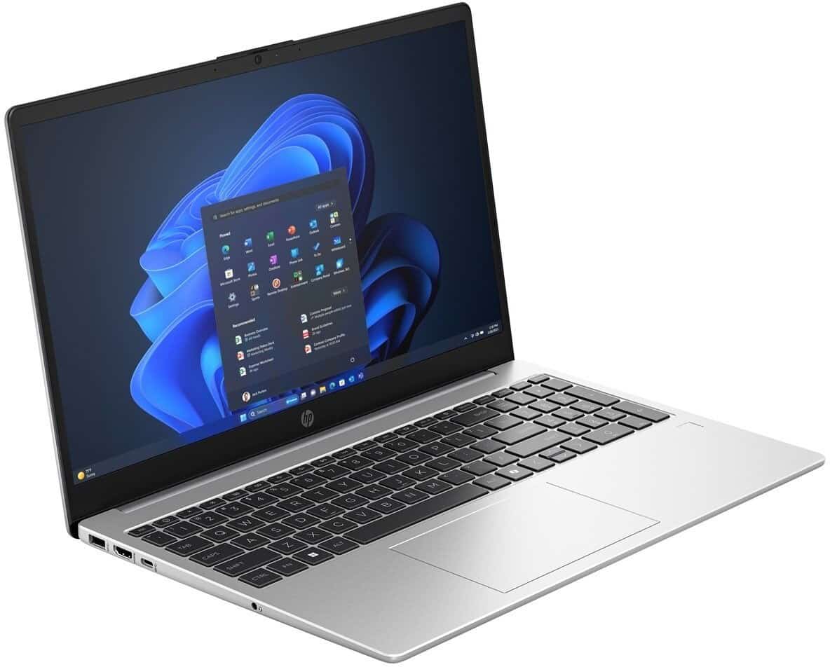 Laptop HP 250R G10, Core i5-120U, 15.6" FHD, 16GB DDR4, 512GB SSD, Intel Graphics, Windows 11 Pro, srebrny