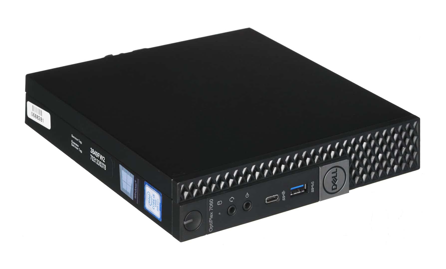 Komputer DELL OptiPlex 7060 Micro i5-8500, 16GB RAM, 256GB SSD, obudowa SFF, Windows 11 Pro, używany
