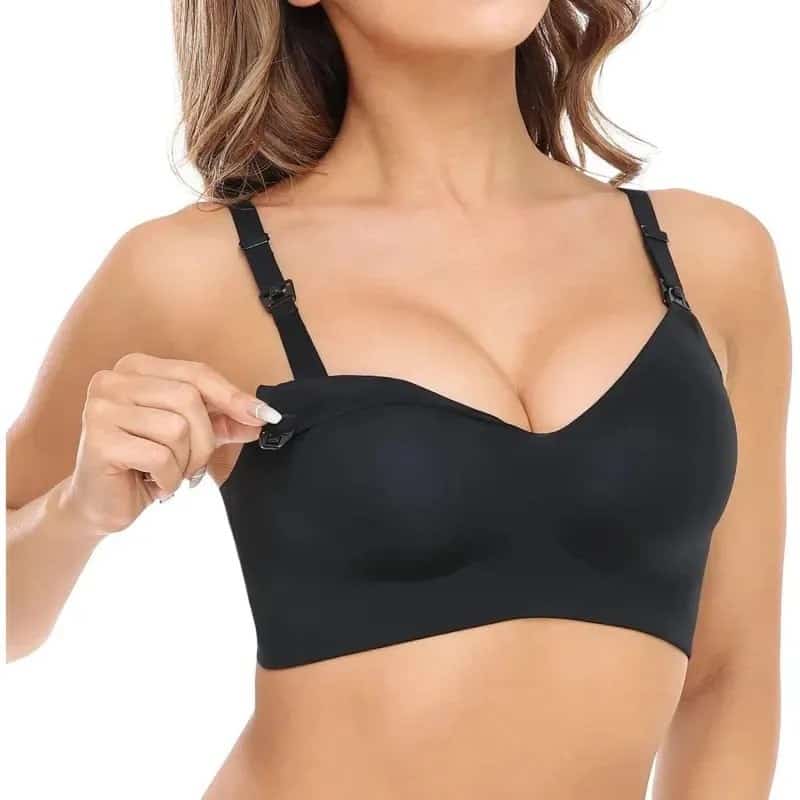 Biustonosz ciążowy i do karmienia Momcozy YN21, czarny, rozmiar 3XL