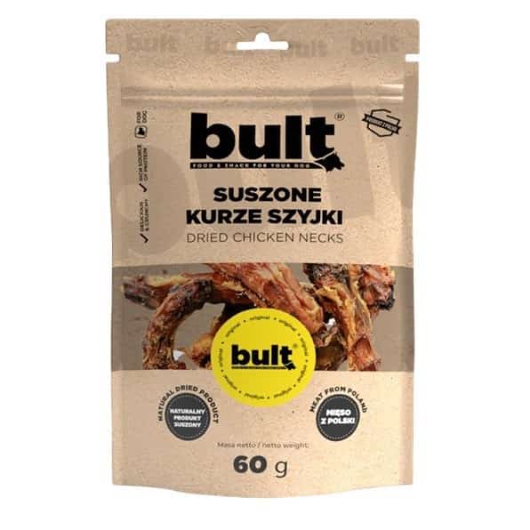 Przysmak dla psa - Suszone kurze szyjki BULT 60g