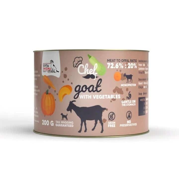 Mokra karma dla psa Syta Micha - Koza z warzywami 200g