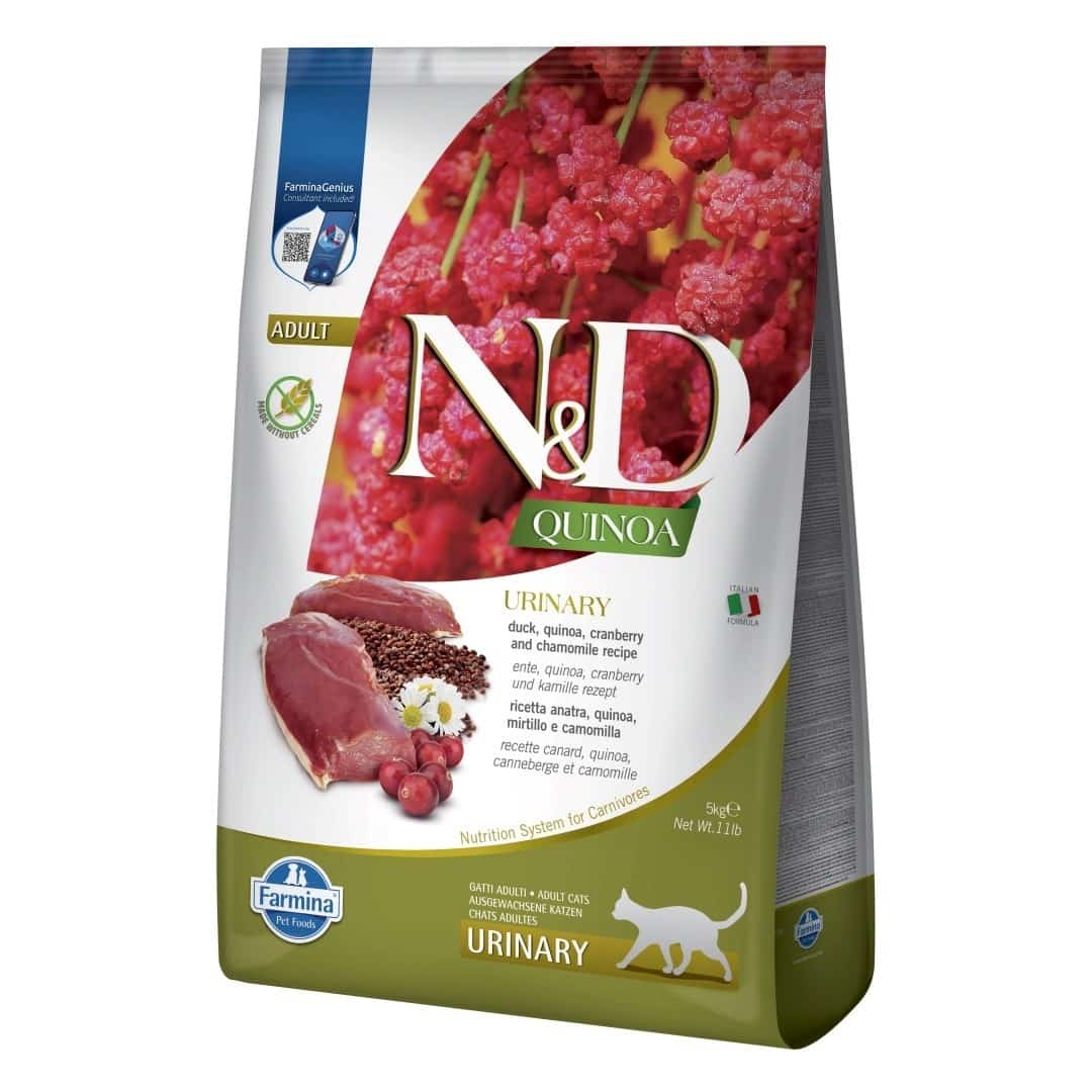 Karma sucha dla kota Farmina N&D Quinoa Urinary z kaczką - wspomaga układ moczowy