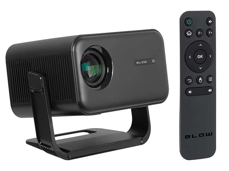 Przenośny projektor BLOW AndroidTV FullHD MaxView, czarny