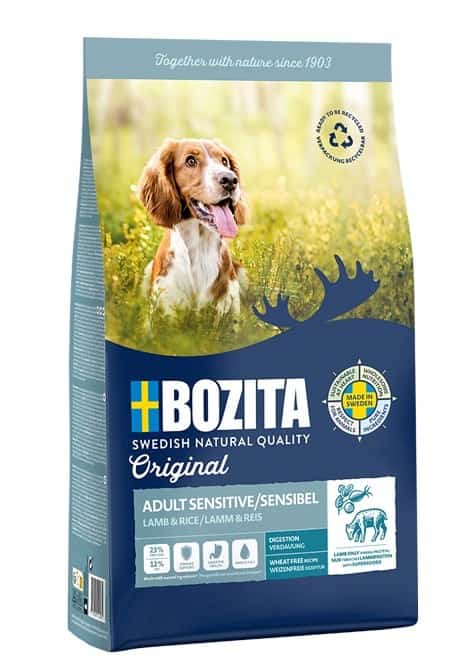 Sucha karma dla psa Bozita Original Adult Sensitive - Jagnięcina i Ryż, 12 kg (Outlet)