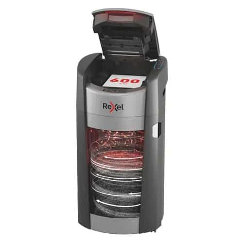 Niszczarka dokumentów Rexel ShredMax AutoFeed+ 600X, P4, 600 kartek, kosz 50 l