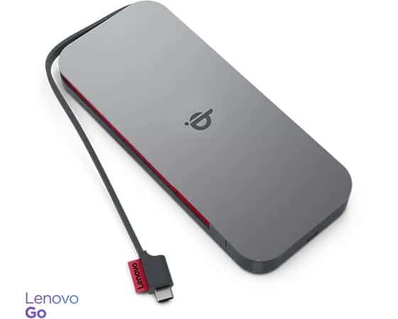 Powerbank Lenovo Go 10000mAh, USB-C, szary