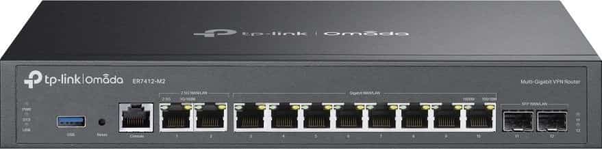Router TP-Link Omada ER7412-M2, 2.5 Gigabit Ethernet, Gigabit Ethernet, czarny