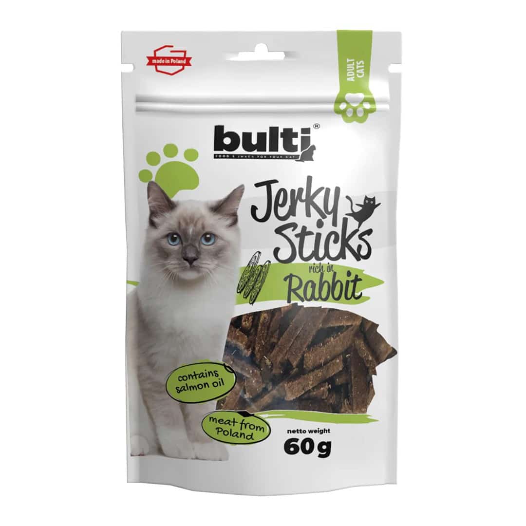 Przysmak dla kota BULTI Jerky Sticks z królikiem 60g