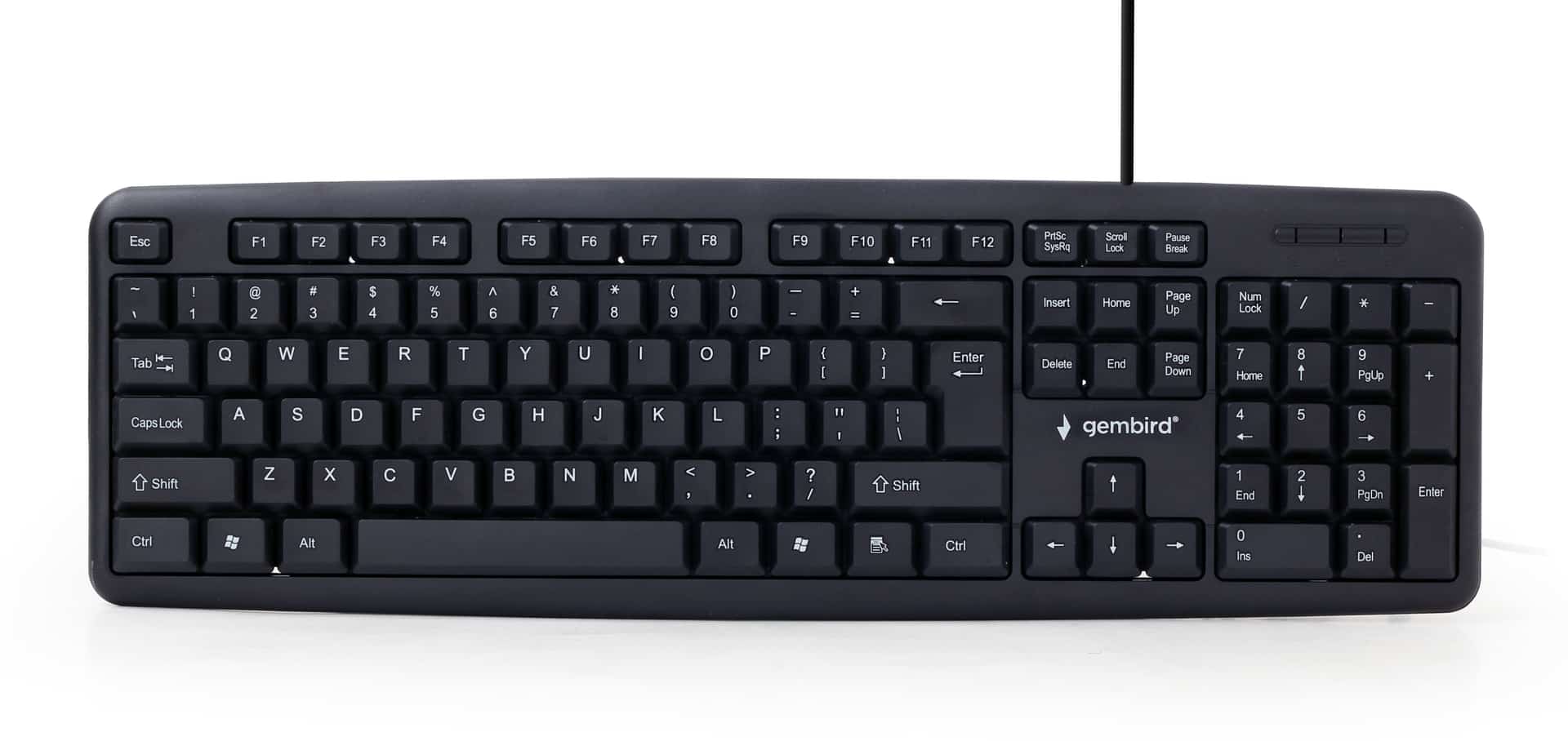 Klawiatura USB Gembird KB-U-103, czarna