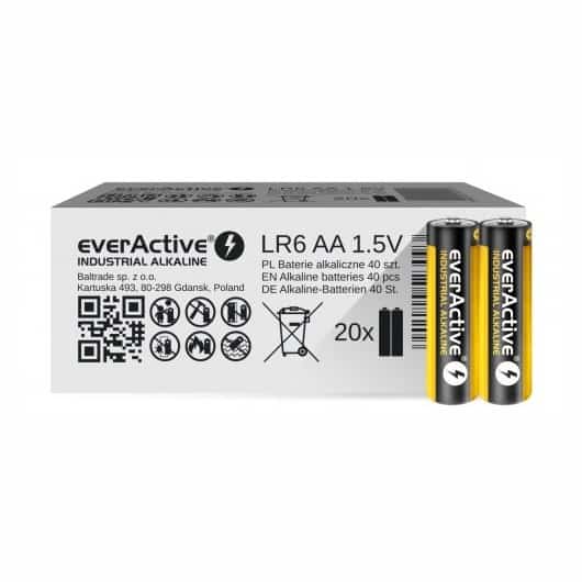 Zestaw 40 baterii AA everActive EVLR6S2IK