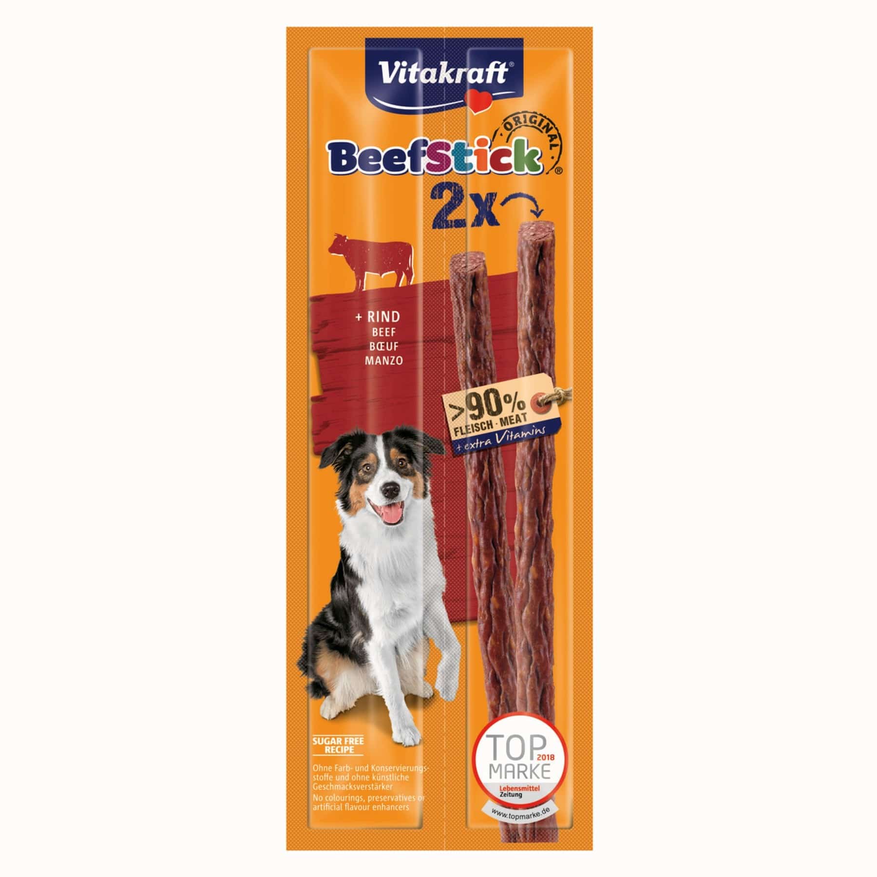 Przysmak dla psa VITAKRAFT Beef Sticks - kabanosy wołowe 2 sztuki