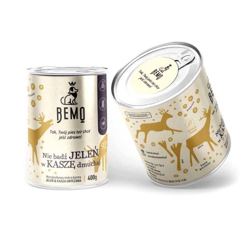 Mokra karma dla psa Bemo "Nie bądź Jeleń" 400g
