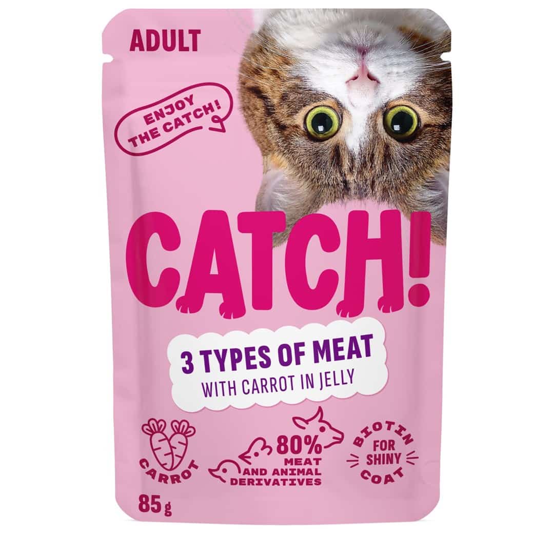 CATCH 3 różne mięsa z marchewką w galaretce 85g