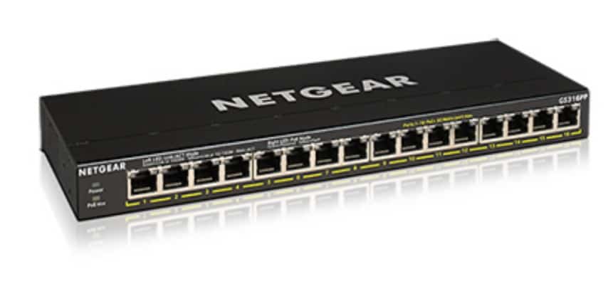 Switch Netgear GS316PP-100EUS 16-portowy PoE Niezarządzalny
