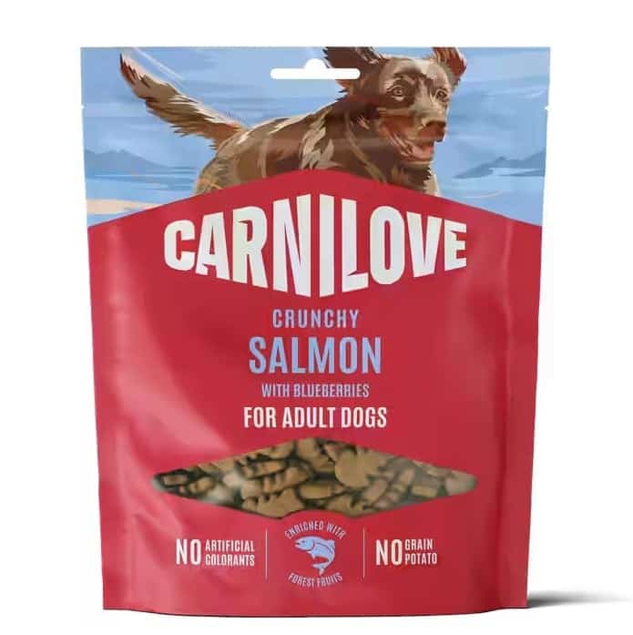 Przysmak dla psa Carnilove Crunchy z łososiem i borówkami 200 g