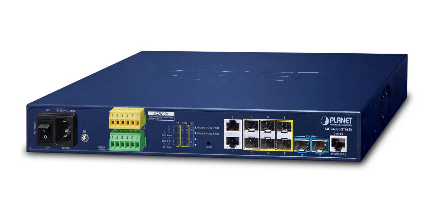 Zarządzany Switch Planet MGS-6320-2T6S2X Niebieski