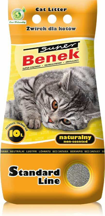 Żwirek dla kota CERTECH Super Benek Naturalny 10 l