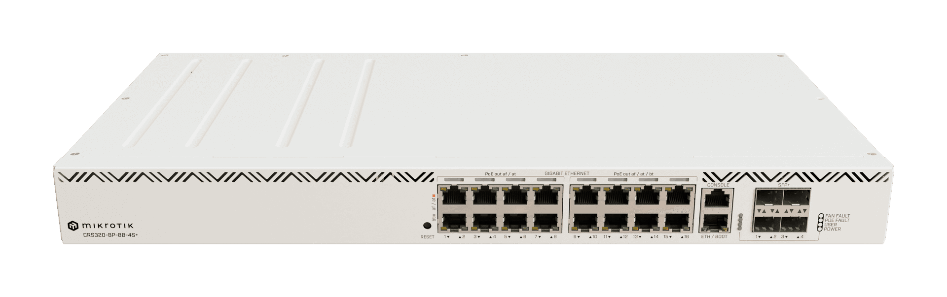 Przełącznik zarządzany MikroTik CRS320-8P-8B-4S+RM z 21 portami PoE