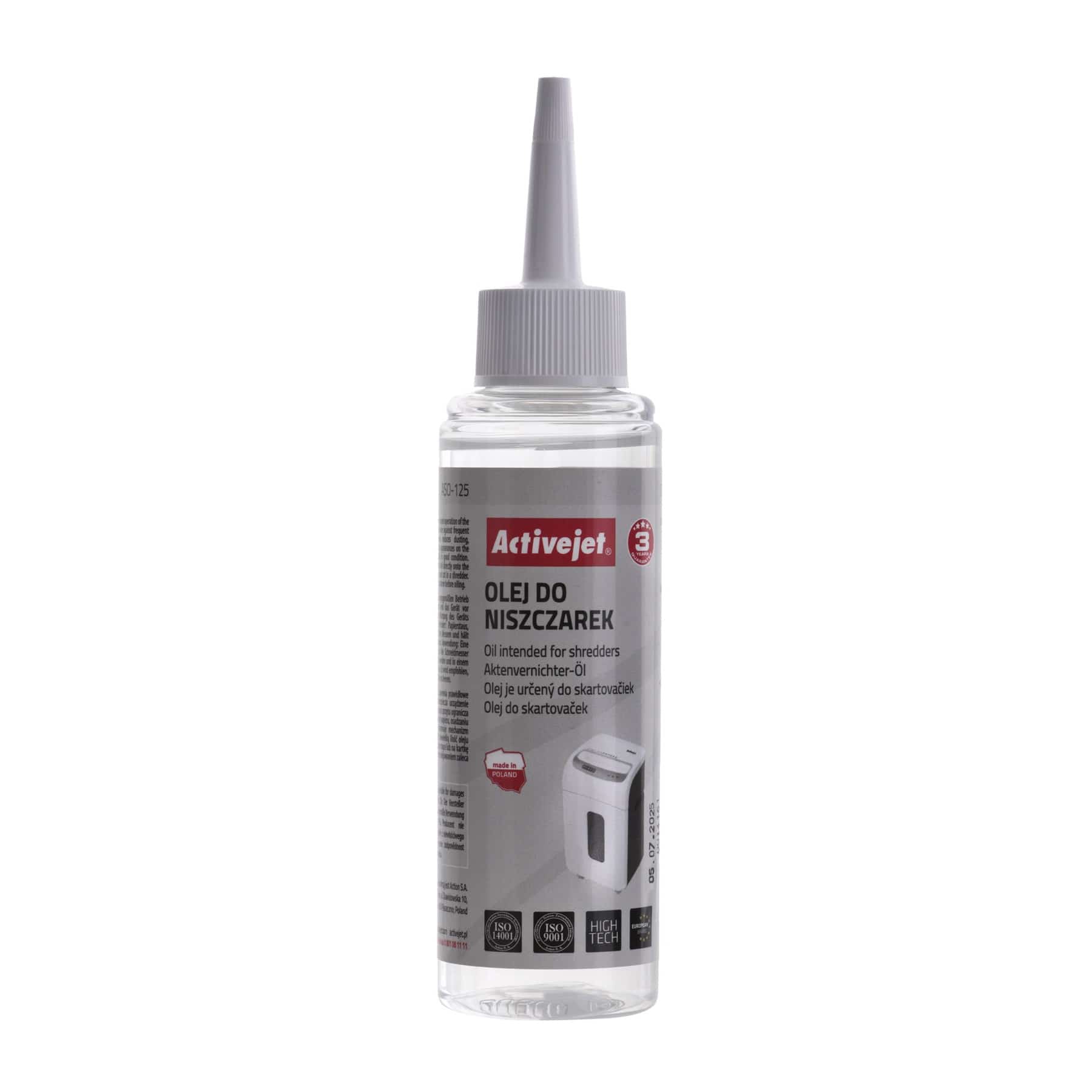 Olej do niszczarek Activejet ASO-125 125ml