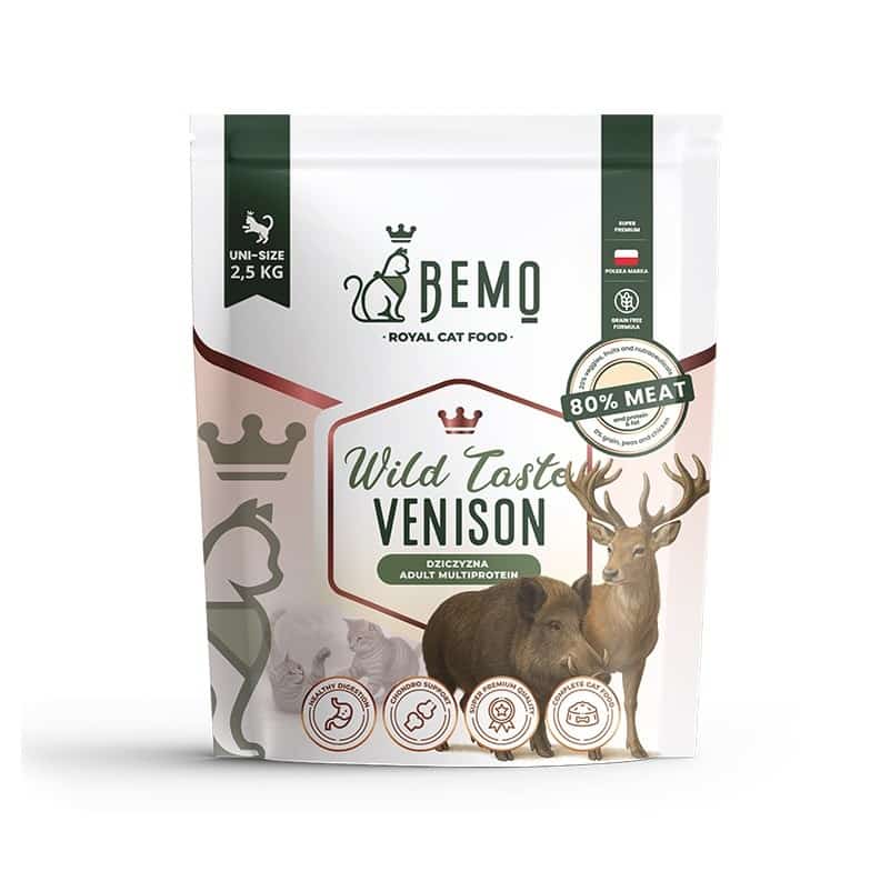 Karma sucha dla kota Bemo Cat Wild Taste z dziczyzną 2,5 kg