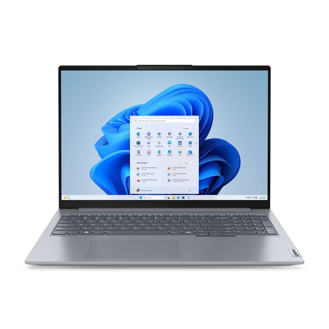 Laptop Lenovo ThinkBook 16 16" WQXGA Ryzen 5 7535HS 16GB SSD 512GB Radeon Windows 11 Pro Arctic Grey (Odnowiony) 2 lata gwarancji