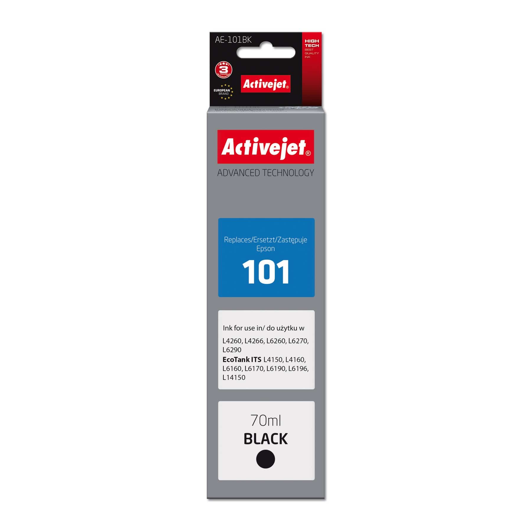 Tusz Activejet AE-101BK 70ml czarny do drukarek Epson