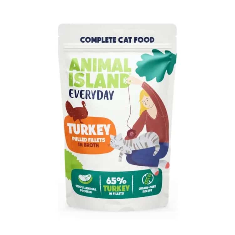 Karma mokra dla kota Animale Island Indyk w rosole 85g