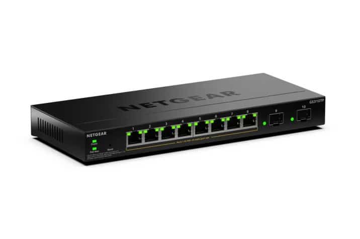 Zarządzany przełącznik Netgear GS310TP-200EUS 10-portowy PoE 55W (PoE+: 8 portów) Gigabit