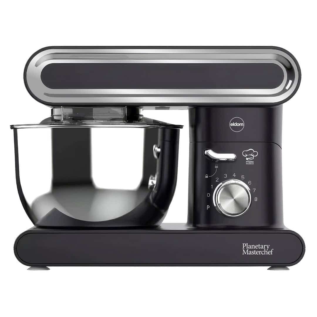 Robot kuchenny planetarny ELDOM WRK1400, 1400W mocy maks. 1900W, czarny, misa 6,2 l, wolny start